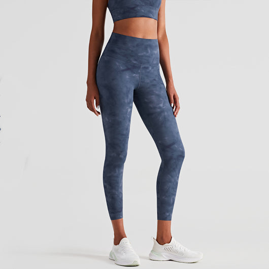 Pantalones de Yoga Tie-Dye Nude para Mujer - Otoño e Invierno - Image 2