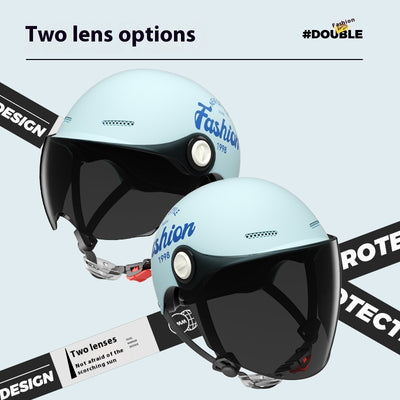 Casco Moto Semintergral Batería Universal Cuatro Estaciones - Image 3