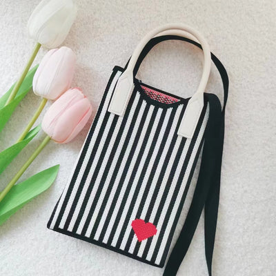 Bolso Bandolera Ligero de Rayas para Mujer - Diseño Versátil Todo Clima - Image 14
