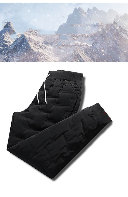 Pantalones Térmicos de Algodón Rellenos de Plumón para Hombre - Image 13