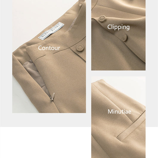 Pantalón Plisado A-Line Versátil para Primavera y Verano - Efecto Adelgazante - Image 4