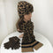 European Warm and Thick Leopard Print Suit