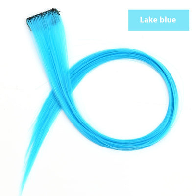 Extensiones de Cabello Teñido con Mechones de Colores Vibrantes - Image 8