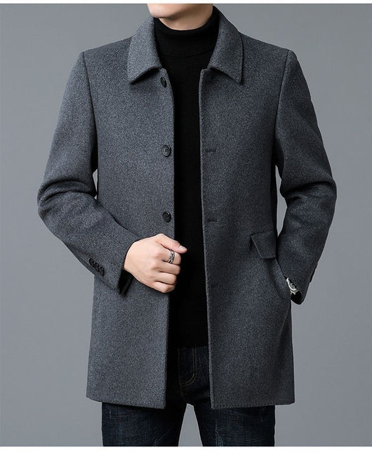 Abrigo de Lana Reversible para Hombre - Uso Todo el Año - Image 12