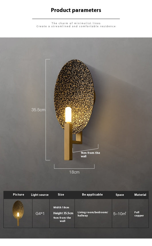 Lámpara de Pared Decorativa Moderna en Cobre Artístico - Image 14