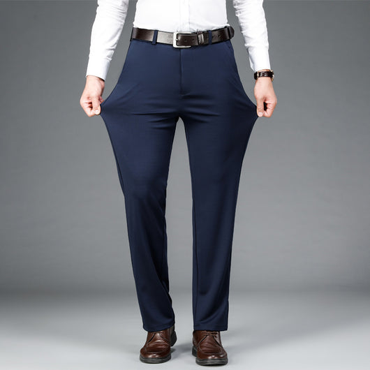 Pantalones Casuales Ejecutivos Stretch Corte Recto para Hombre - Image 3