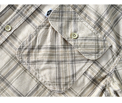 Camisa Casual de Cuadros en Pana de Algodón para Hombre - Image 15