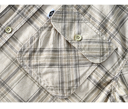 Camisa Casual de Cuadros en Pana de Algodón para Hombre - Image 15