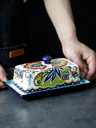 Mantequera de Cerámica Europea con Tapa – Diseño Creativo para tu Mesa - Image 10