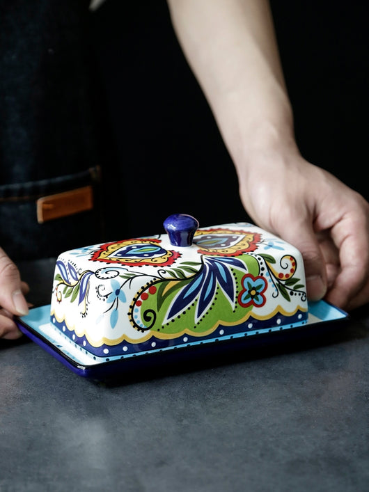 Mantequera de Cerámica Europea con Tapa – Diseño Creativo para tu Mesa - Image 10