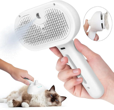 Peine Deslanador con Spray de Agua para Mascotas - Cepillo Desmañador para Perros y Gatos