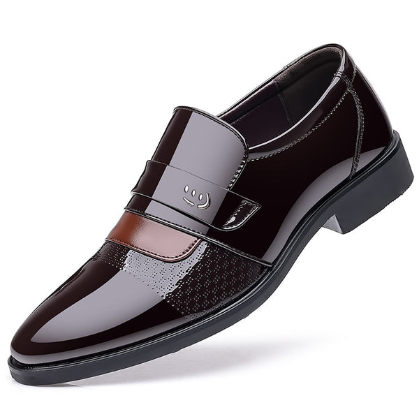 Zapatos Oxford Casuales de Cuero Charolado para Hombre