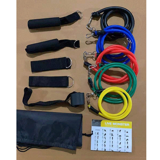 Set de 11 Piezas de Entrenamiento Funcional con Bandas de Resistencia - Image 12