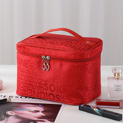 Bolsa Cosmética Portátil Estilo Bento con Compartimentos - Image 11