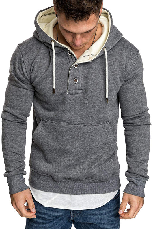 Sudadera Polar con Capucha y Detalles de Botones - Image 29