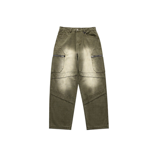 Pantalones de Gabardina Pesada Lavados para Hombre - Corte Versátil - Image 10