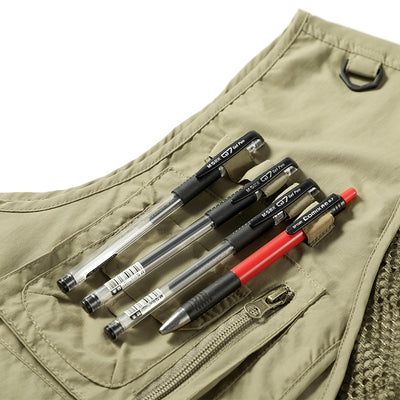 Chaleco Táctico de 14 Bolsillos para Hombre - Ideal para Senderismo, Pesca y Fotografía - Image 4