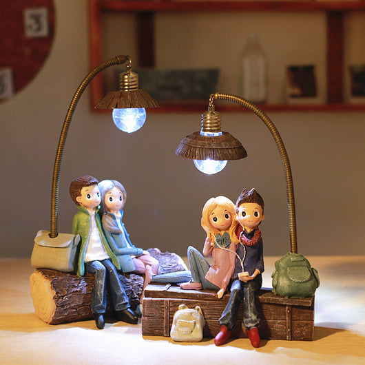 Luz Nocturna Romántica para Parejas - Diseño Zakka Creativo - Image 19