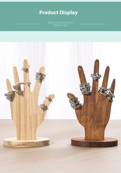 Estante Exhibidor de Joyas Modelo Palma - Organizador de Madera - Image 10