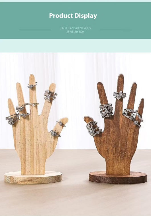 Estante Exhibidor de Joyas Modelo Palma - Organizador de Madera - Image 10