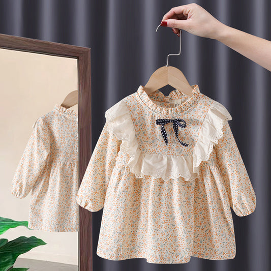 Vestido Infantil Cuadrille Princesa Estilo Coreano