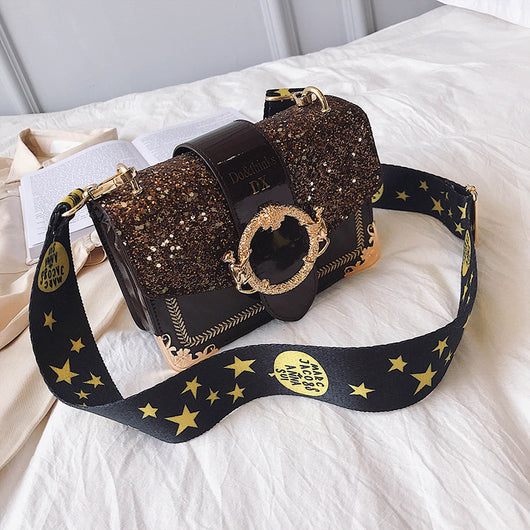 Bolso Bandolera con Lentejuelas Texturizadas - Image 15