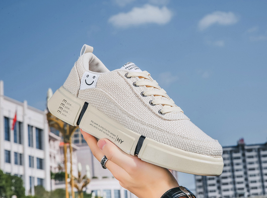 Zapatos Casuales Salvajes para Hombre en Lino y Lona - Image 3