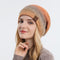 Gorro de Lana Tejido Degradado Tie-Dye Arcoíris para Mujer