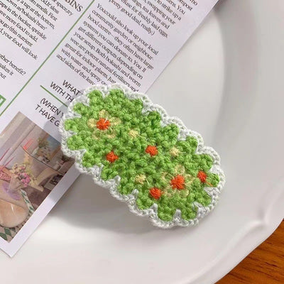 Broche para Cabello de Hilo Tejido Flor Delicada - Image 8