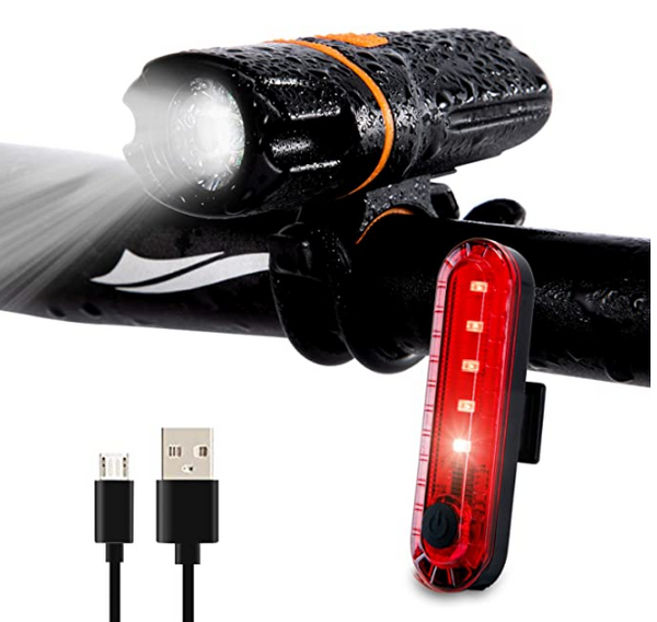Luz Frontal USB para Bicicleta con Tecnología Anti-Reflejo