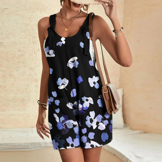 Pantalones Casuales con Tirantes Estampados para Mujer - Image 12