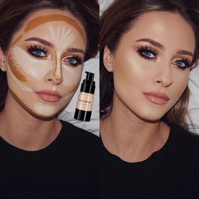 Base de Maquillaje Líquida Cobertura Total Resistente al Agua - Hidratante para Pieles Oscuras - Image 9