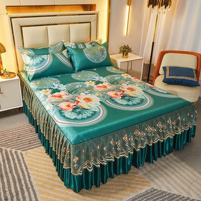 Juego de Cama de 3 Piezas con Sábana Bajera de Fibra Viscosa Premium - Image 13