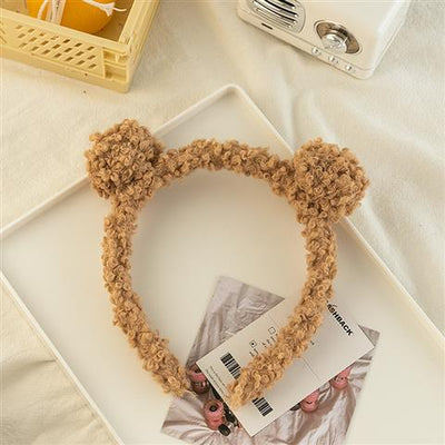 Diadema Coreana de Peluches con Bolas de Pelo - Accesorio Cute Viral - Image 8