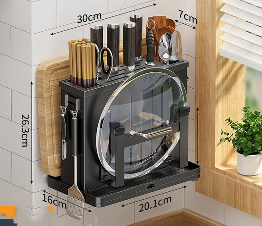 Soporte de Pared para Cuchillos en Acero Inoxidable - Organizador de Cocina - Image 3