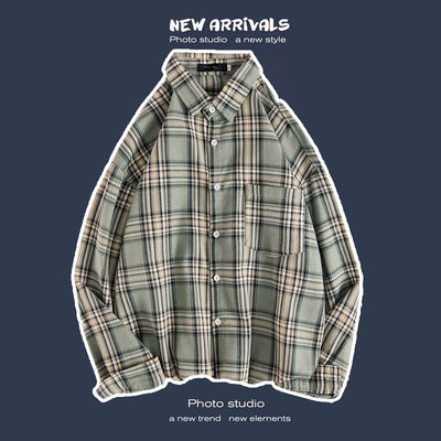 Abrigo Retro de Cuadros para Hombre - Estilo Suelto y Personalidad - Image 13