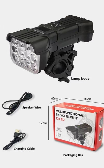 Faro Frontal LED 12 Luces con Pantalla Digital y Batería de Emergencia - Image 12