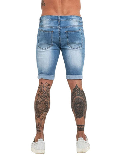 Pantalones Vaqueros Rotos Hombre Colores Claros - Estilo Verano - Image 4