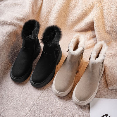 Botas Cortas Acolchadas con Suela Elevada y Forro Grueso - Image 10