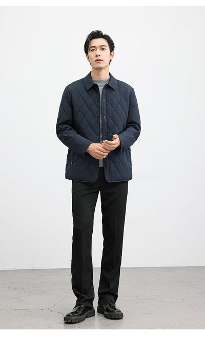 Chaqueta Térmica Acolchada de Seda Mulberry para Hombres Adultos y Mayores - Image 18