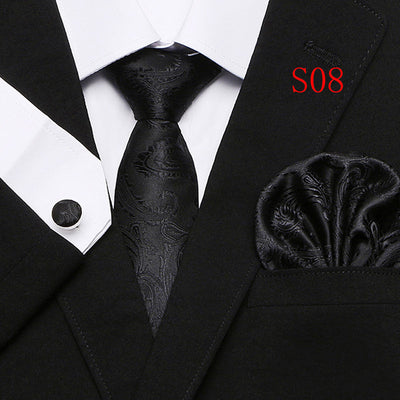 Traje de Tres Piezas Paisley Estilo Europeo y Americano - Image 29