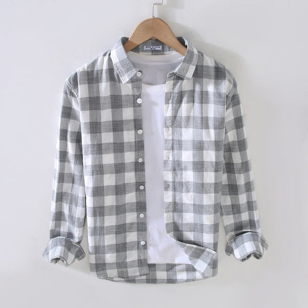 Camisa Casual Suelta con Cuello Cuadrado para Hombre - Estilo Moderno