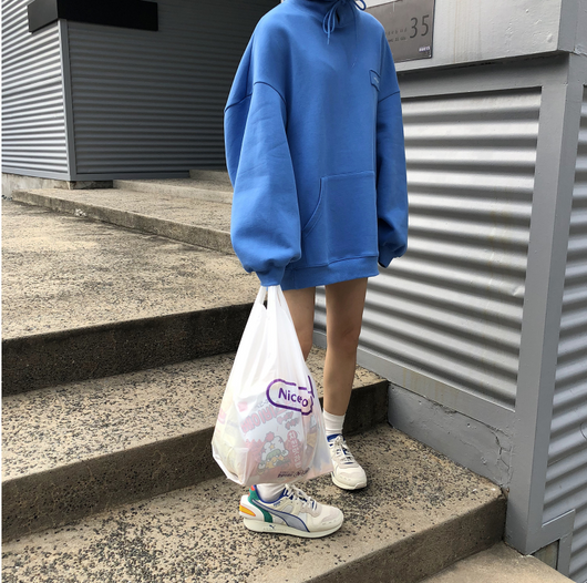 Sudadera Oversized con Capucha de Tela Compuesta - Colección Otoño - Image 3