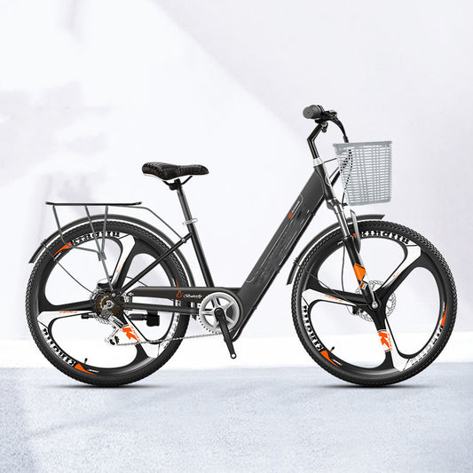 Bicicleta Eléctrica 26 Pulgadas con Batería de Iones de Litio y Largo Alcance