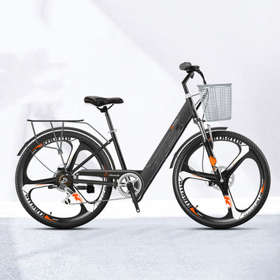 Bicicleta Eléctrica 26 Pulgadas con Batería de Iones de Litio y Largo Alcance