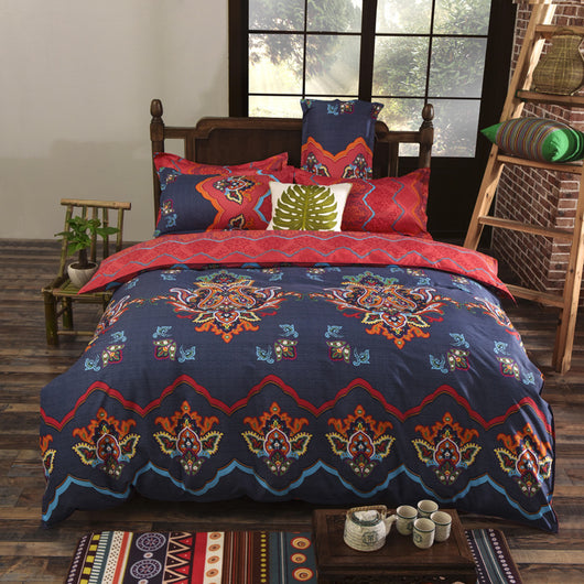 Juego de Cama de 3 Piezas con Estampado Étnico en Poliéster - Image 13