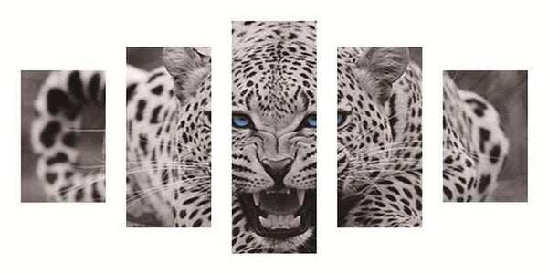 Cuadro de Diamantes XXL - Leopardo Multi-Imagen