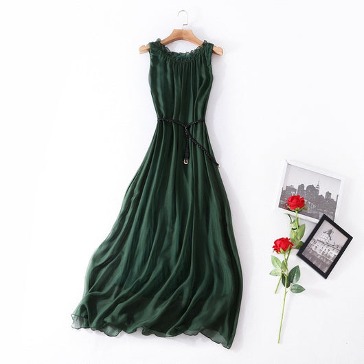 Vestido Chaleco Elegante sin Mangas Efecto Silueta Esbelta - Image 15