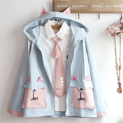 Cardigan Soft Girl Unisex con Capucha de Orejas - Image 45