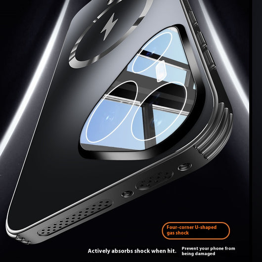 Funda Protectora Magnética con Lentes de Color Sólido para Celular - Image 2